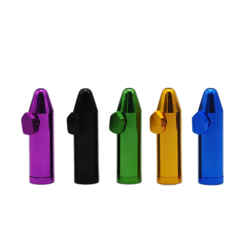 

3PCS X Metal Bullet Snuff Rocket Snorter Sniff.Color Random