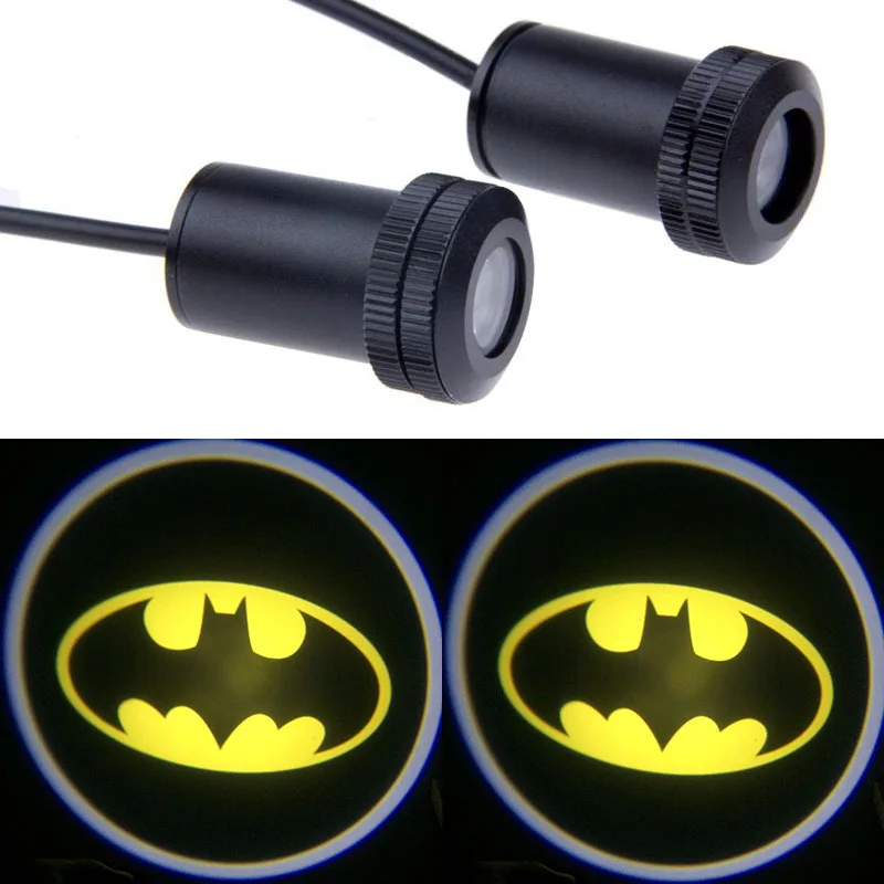 2*Universal Ghost Shadow Logo welcome Car LED Door Light Laser Courtesy Slide Projector logo light For Batman 2*Universal Ghost Shadow Logo welcome Car LED Door Light Laser Courtesy Slide Projector logo light For Batman