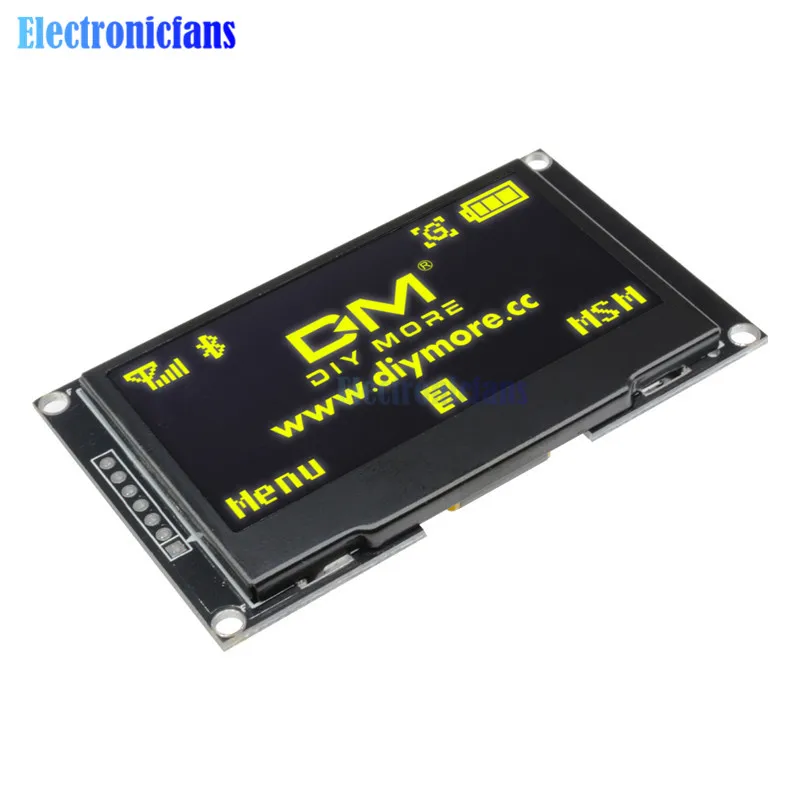 Желтый ЖК экран 2 42 дюйма 42x64 для C51 STM32 SPD0301|ЖК-модули| |