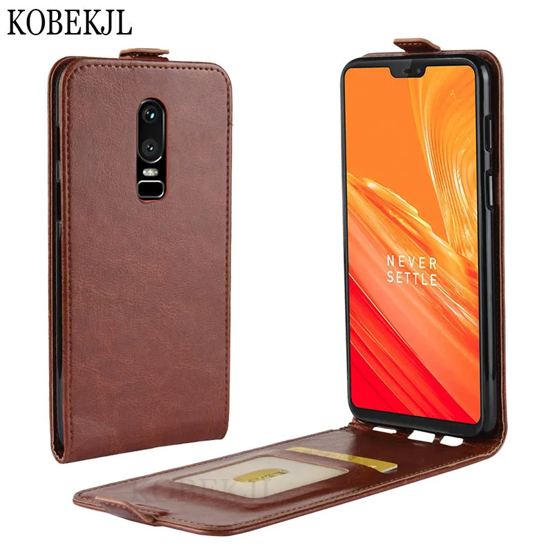 For OnePlus 6 Case OnePlus 6 Case Back Cover Wallet Flip PU Leather
