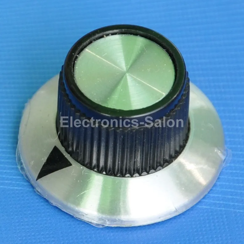 ( 25 pcs/lot ) Pot Knobs, OD 0.95" H 0.56" Shaft 1/4", KNOB D01, for HAM Radio / Audioin