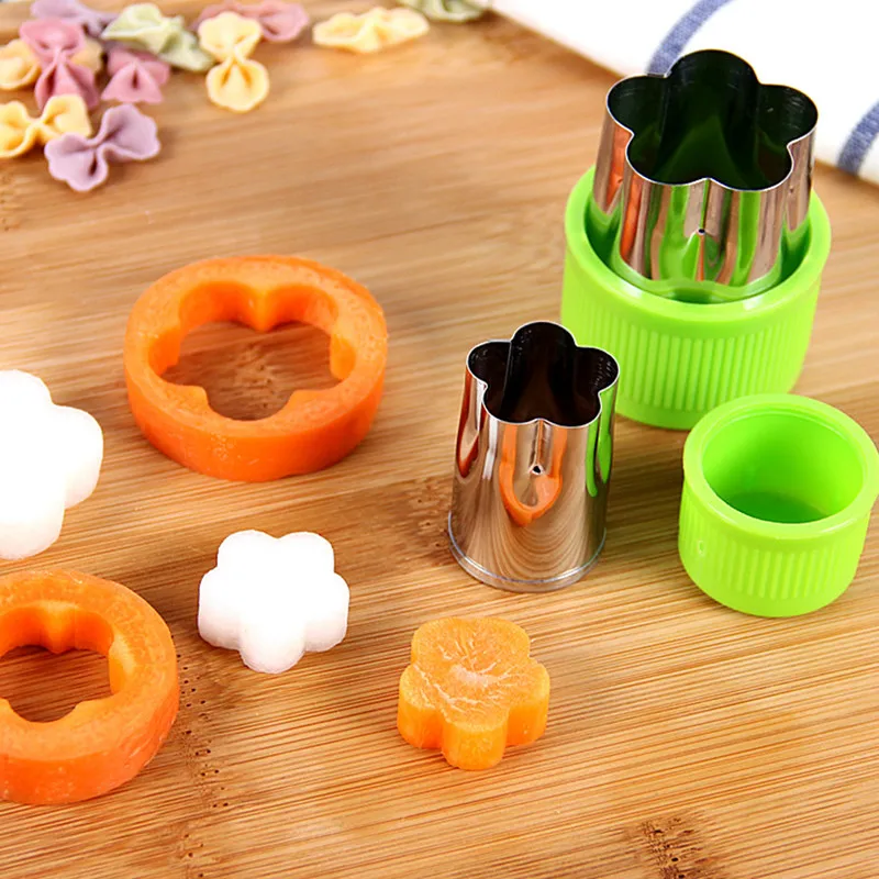 Kitchen Gadgets Cookie Flower Type Vegetable And Fruit Cutter Mold Flower Pattern Butterfly Face Embossing Knife Accessories (4)