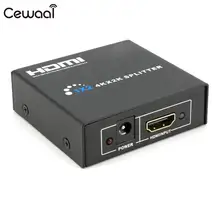 Cewaal полный HD 4k X 2 К зачистки HD 4k HDMI сплиттер повторитель 2 порта HD 4k HDMI сплиттер 1080 P 3D 1 в 2 из