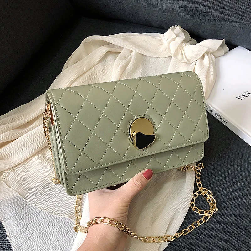 

Chain Bag with Occidental Style and Fashion Texture Women's Bag 2019 New Korean Version Baitie One Shoulder Square Bag