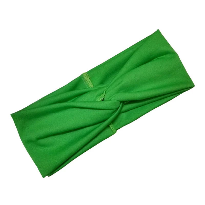 Ruoshui Женская эластичная повязка, однотонный ободок с бантом, мягкая теплая повязка для девочки, повязка для вечерние аксессуары для волос для женщин, головной убор - Цвет: green