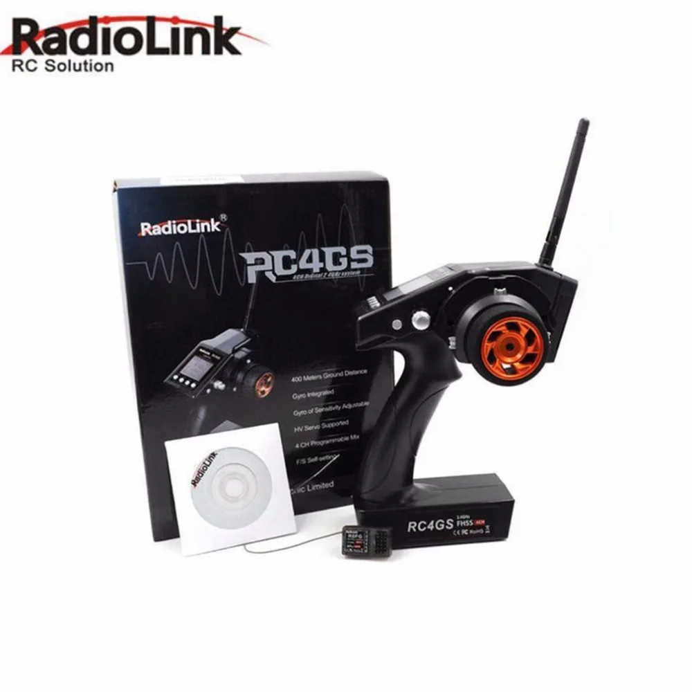 

1pcs Radiolink RC4G 2.4G 4CH Car Controller Transmitter/Radio System+R6FG Receiver for RC Cars Boats