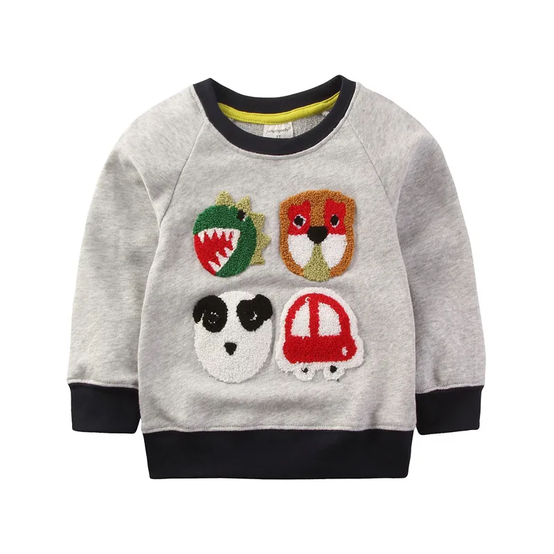 Top Quality Children Boys Cartoon T-shirts Clothing 2016 Jumpingbaby Brand Cotton Kids Girls Long Sleeve T-shirt For 2-7Y Child 05