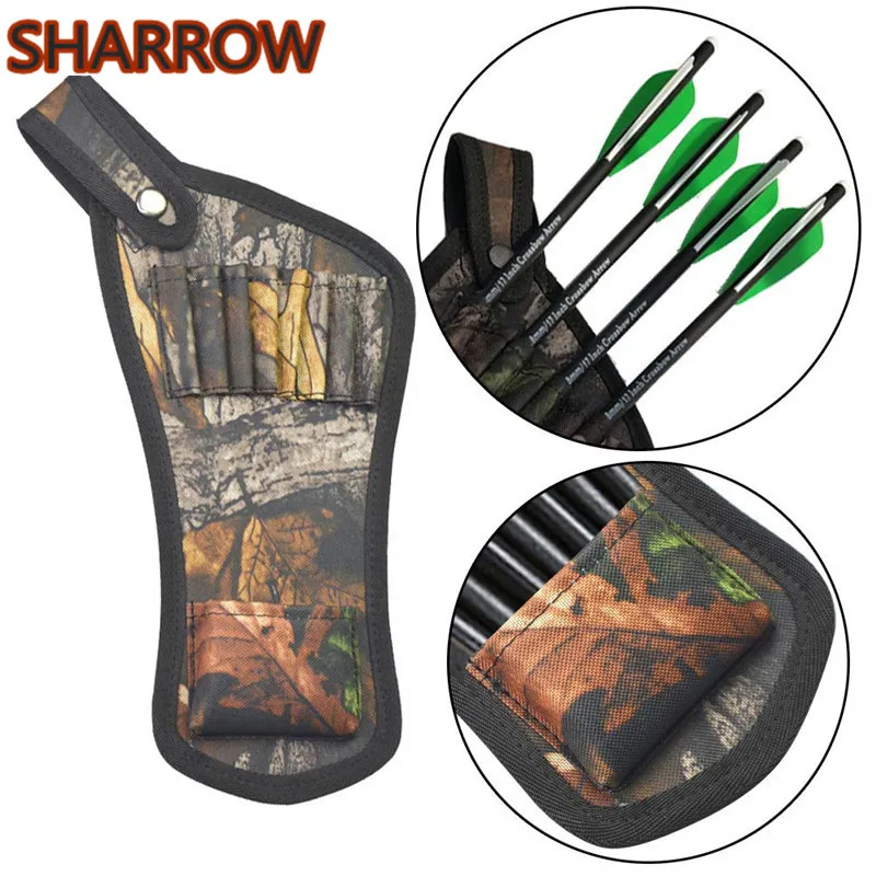 1pc Portable Quiver Bag Holder 8 Arrows Camouflage For Compound Recurve