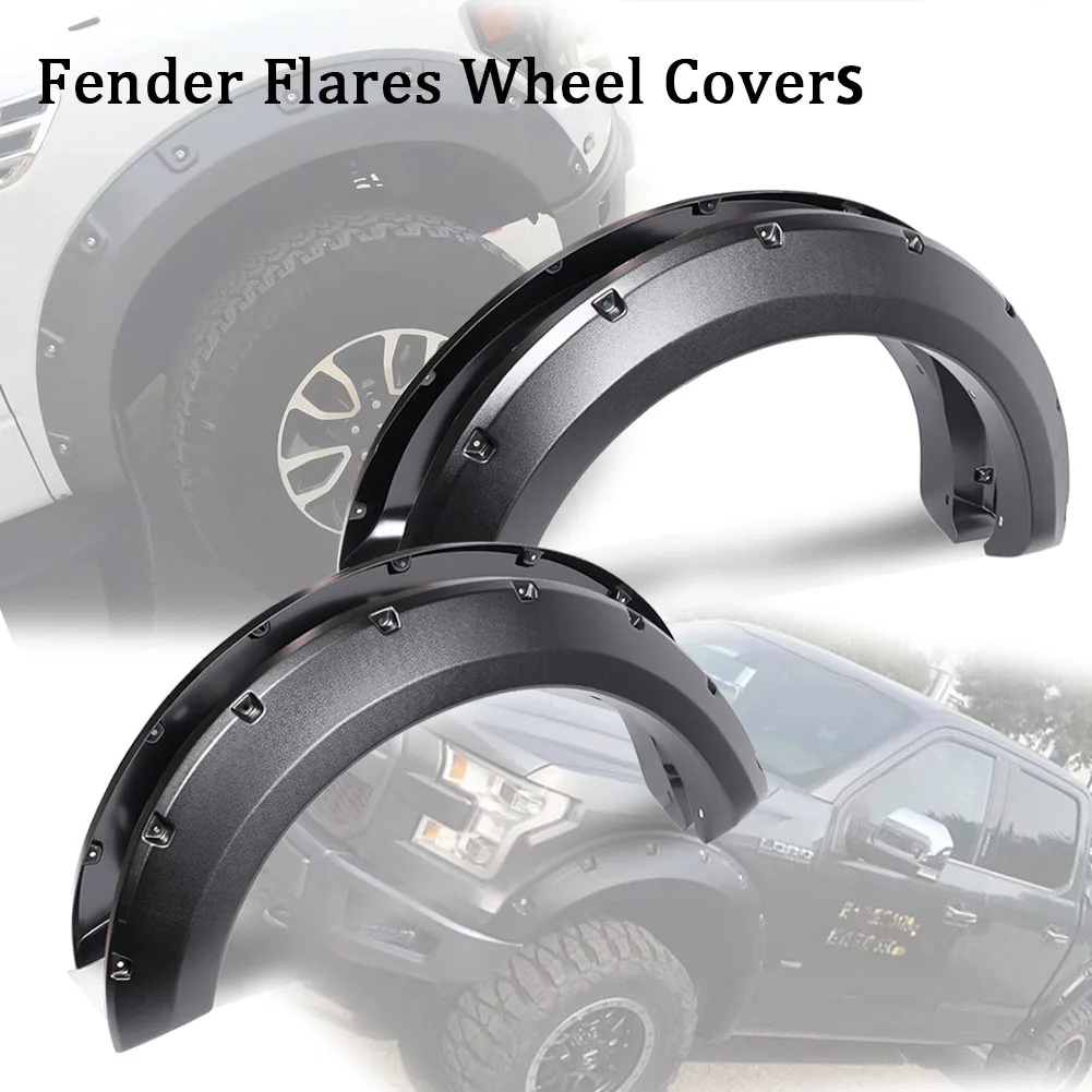 

Wheel Eyebrow Fender Flares Proof Cover Guard Mudguards Protector Trim Assembly For FORD F-150 Styleside 2004-2008 Body Kits