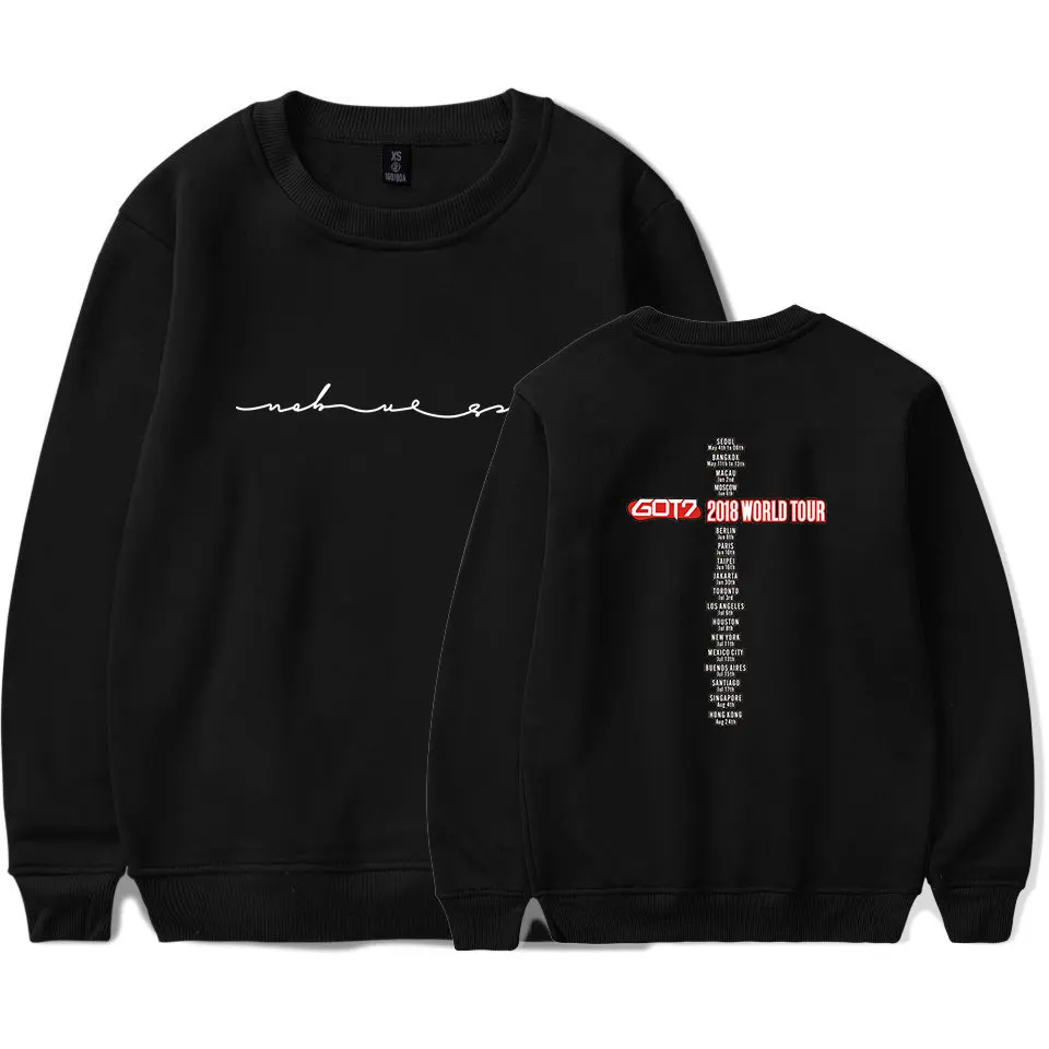 

Kpop GOT7 Team Wang Same Hoodie Sweatshirt Autumn Winter Long Sleeve Hoodies Sweatshirts Unisex Casual Streetwear Tracksuit Tops