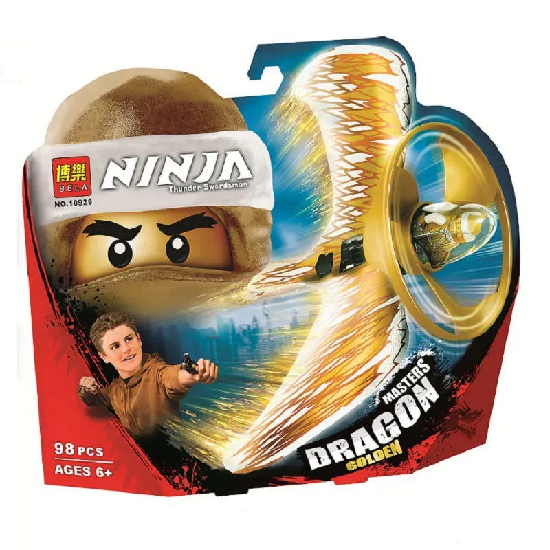 Bela NINJAGOES золотой дракон мастер строительный комплект совместим с Legoings 70644