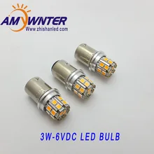 AMYWNTER P21W 1156 Ba15s 6V 12V led 3W araba araba-styling lamba far ampulü araba ışıkları sarı beyaz fren