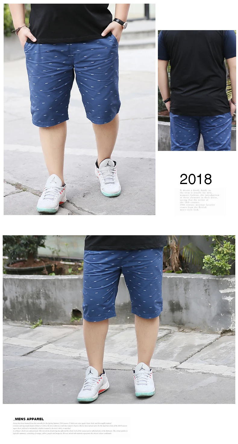 2018 Новый Большие размеры 9XL 8XL 7XL 6XL 5XL модные Для мужчин s летняя брендовая хлопковая Шорты Для мужчин дворец Отдых Бодибилдинг фитнес