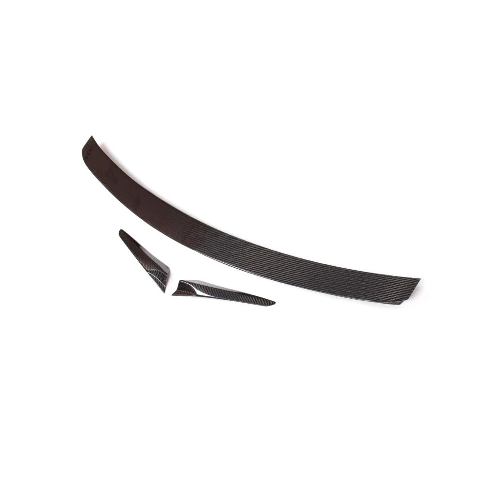 3PCS Carbon Fiber Rear Trunk Spoiler Wing For Benz W216 CL Class 2009 2010 2011 2012 Car Styling-1