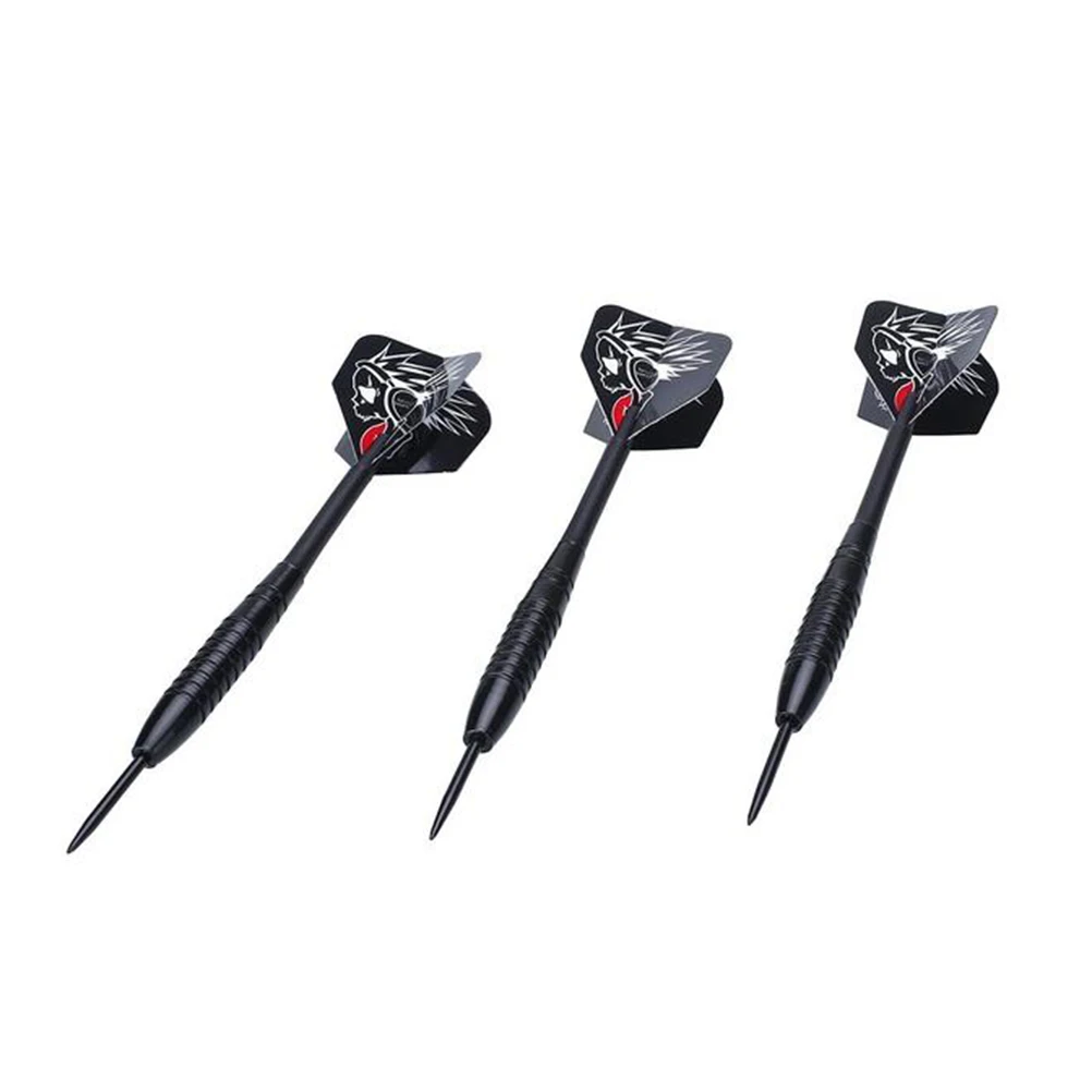 

3Pcs 22 Grams Steel Tip Darts Set Black Nickel-plated Steel Tip Dart Aluminum Shafts Flights