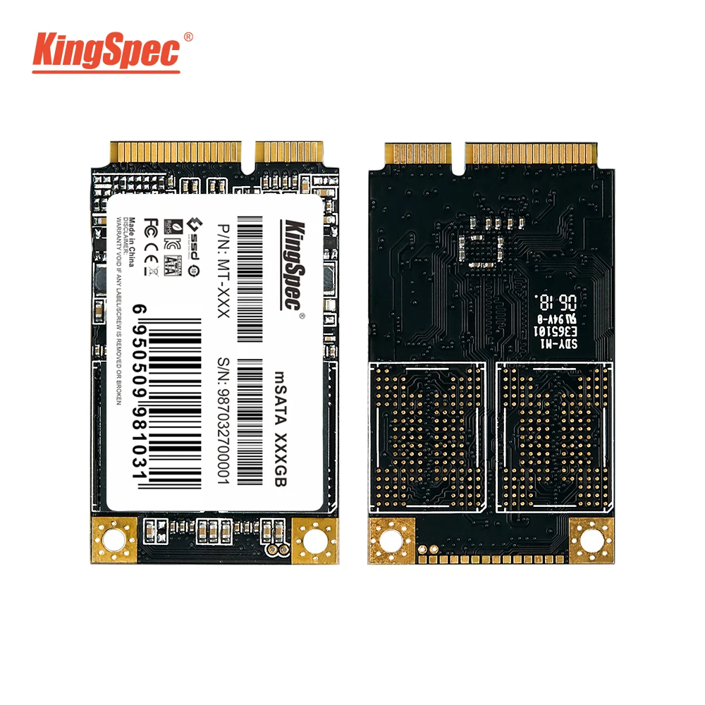 KingSpec mSATA SSD 64 ГБ 120 ГБ 240 ГБ SSD 1 ТБ HDD SATA3 Внутренний твердотельный Накопитель SSD MSATA3.0 для ноутбуков Dell