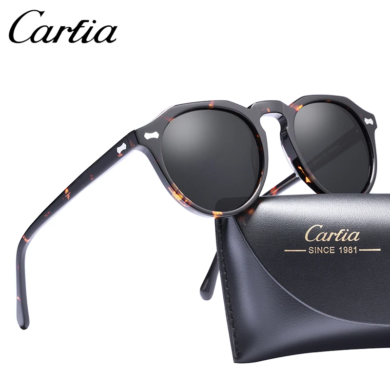 Carfia Retro Polarized Sunglasses for Women Driving Glasses UV400 Protection
