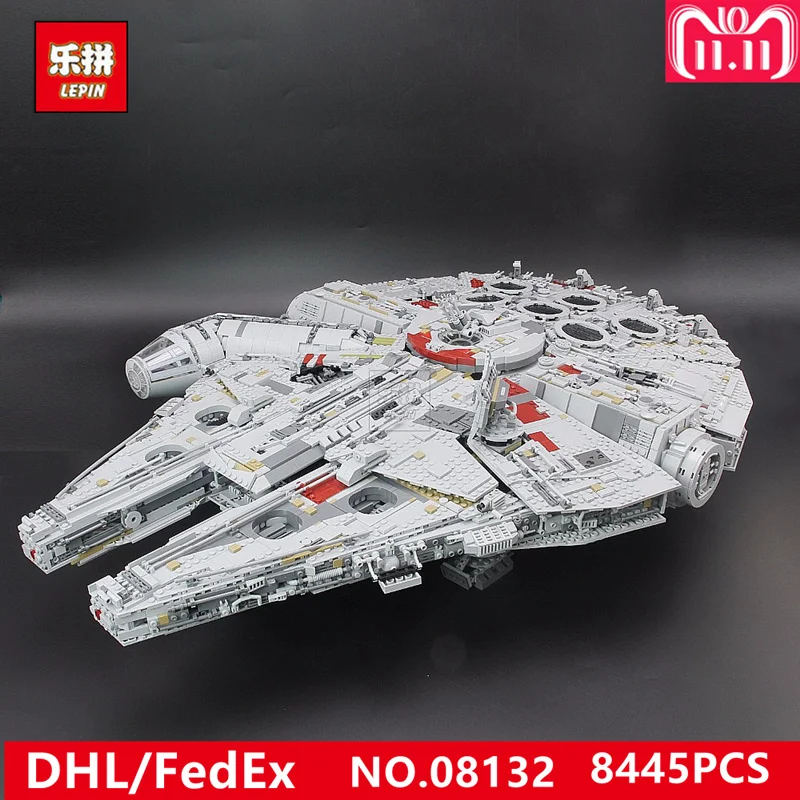 

Lepin 05132 Star Destroyer Creator Millennium Falcon Bricks Ship Building Blocks Educational Toys Weapon WARS Valentines Gift