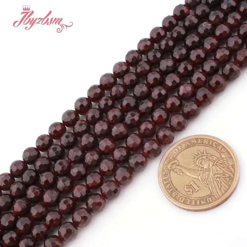Бусины из натурального камня темно-красные бусины для женщин DIY ожерелье браслет Изготовление сережек распорка набор для браслетов 1"