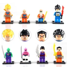 Строительный блок 10 лотов Dragon Ball Z Son Goku/Vegeta/Мастер Роши/Krillin набор модели детские подарки игрушки