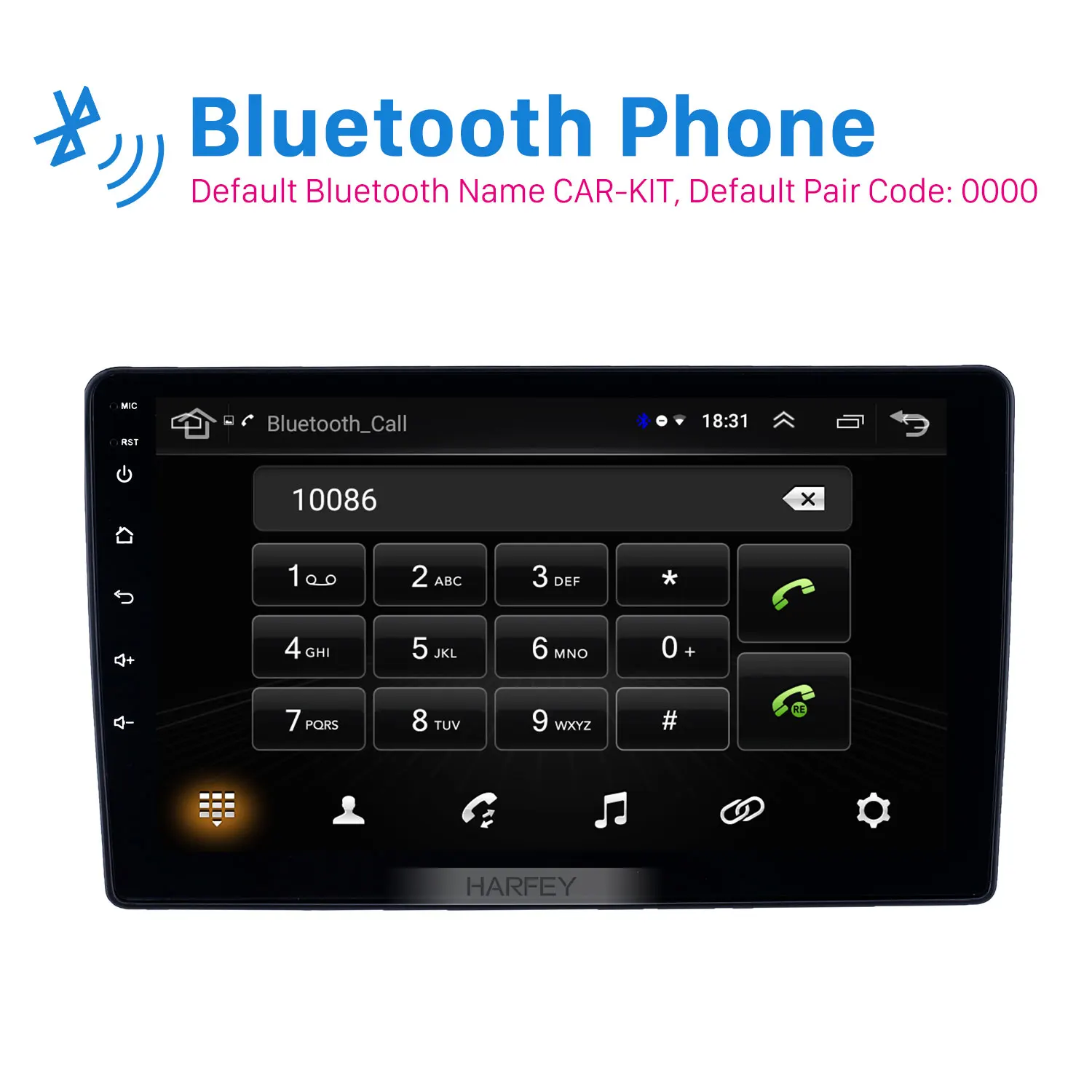 Flash Deal Harfey Android 8.1 2 din GPS car Radio for Peugeot 307 2001-2008 WIFI 9 inch HD Touchscreen support Carplay Rearview camera 1