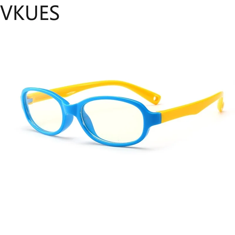 

VKUES Kids Blue Light Blocking Glasses Boys Girls Silicone Frame Anti Blue Light Glasses UV400 Computer Goggles Reading Eyewear