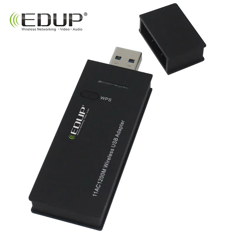 

EDUP 5Ghz USB WiFi Network Card 1200Mbps 802.11ac Dual Band Wireless USB Wi-Fi Adapter for Desktop Laptop PC