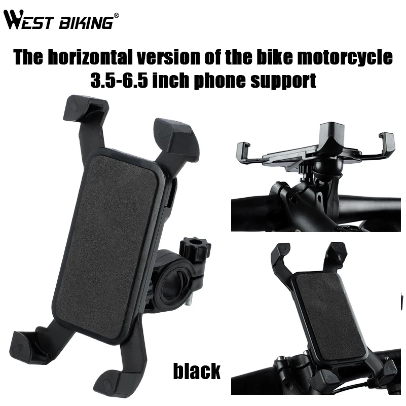 WEST BIKING Универсальный держатель для велосипеда 3,5-5," зажим для навигации подставка для iPhone X XS 8 кронштейн держатель для телефона для шоссейного велосипеда