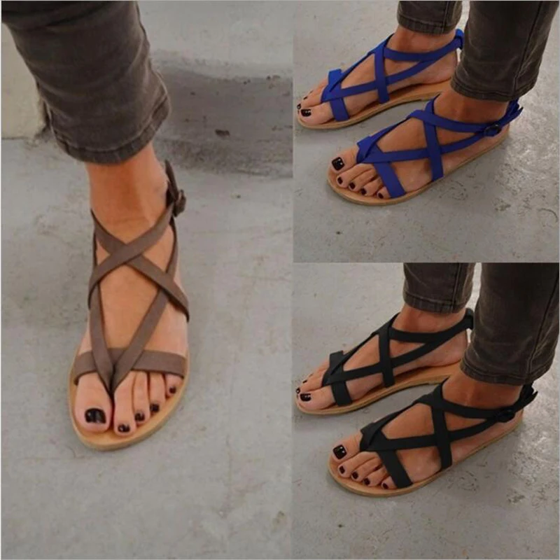

Women sandals new 2018 summer casual sandals high quality women flip flops flat sandals beach shoes plus size 34~43