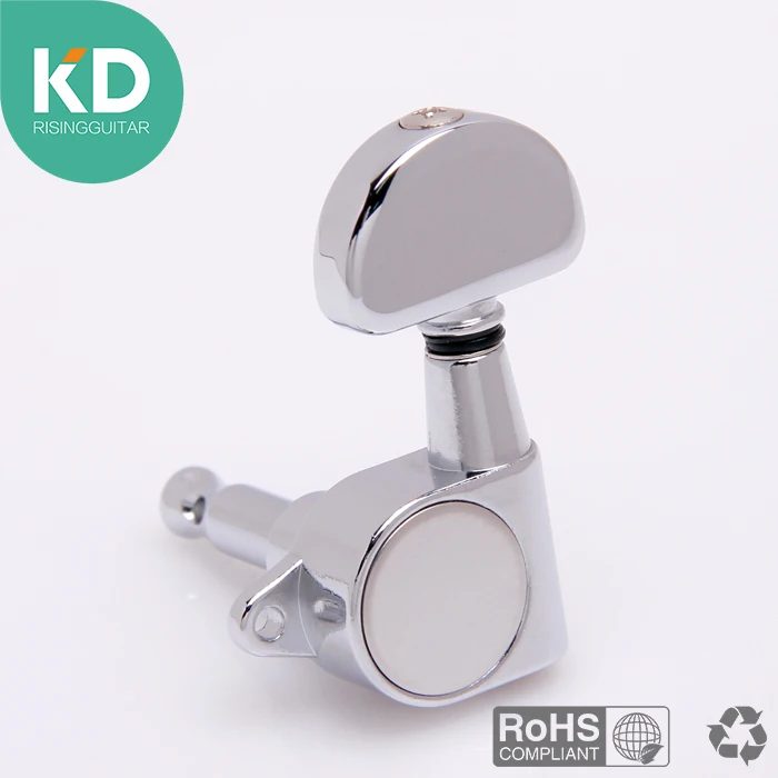 

Half Round Electric Guitar tuning peg, Acoustic Guitar machine head tuning key 3L/3R per set ratio 1:18