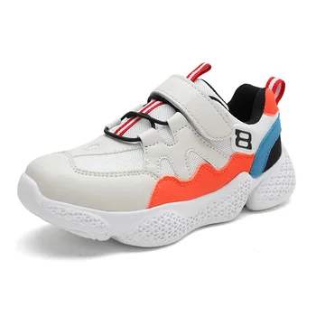 

2019 Spring Summer New Style Contrast Color Design Running Shoes for Boys Girls Little Big Kids Sneakers Children's Sport Shoes