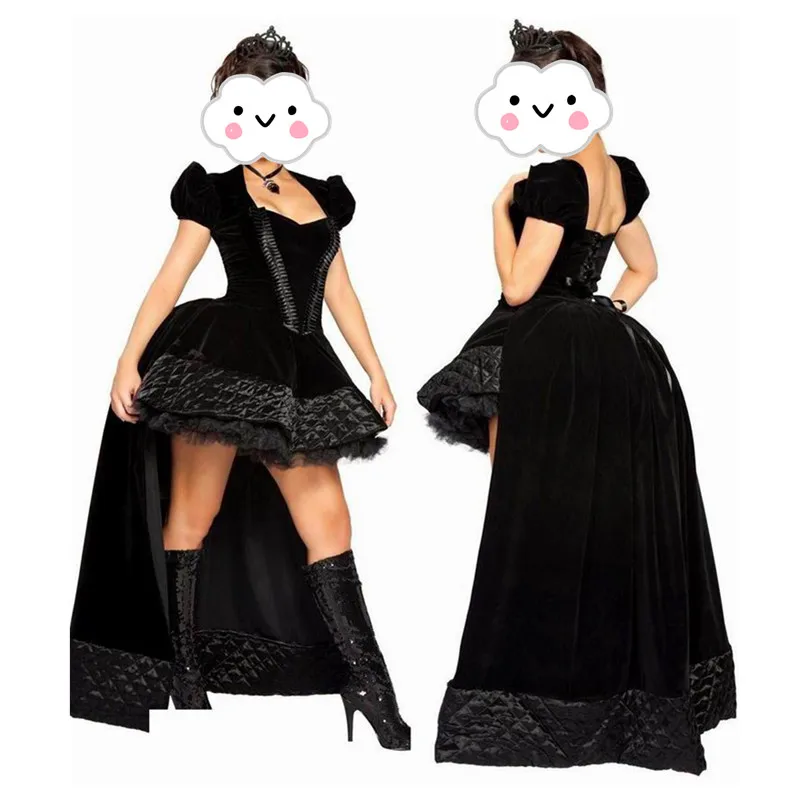 black dress vampire costume