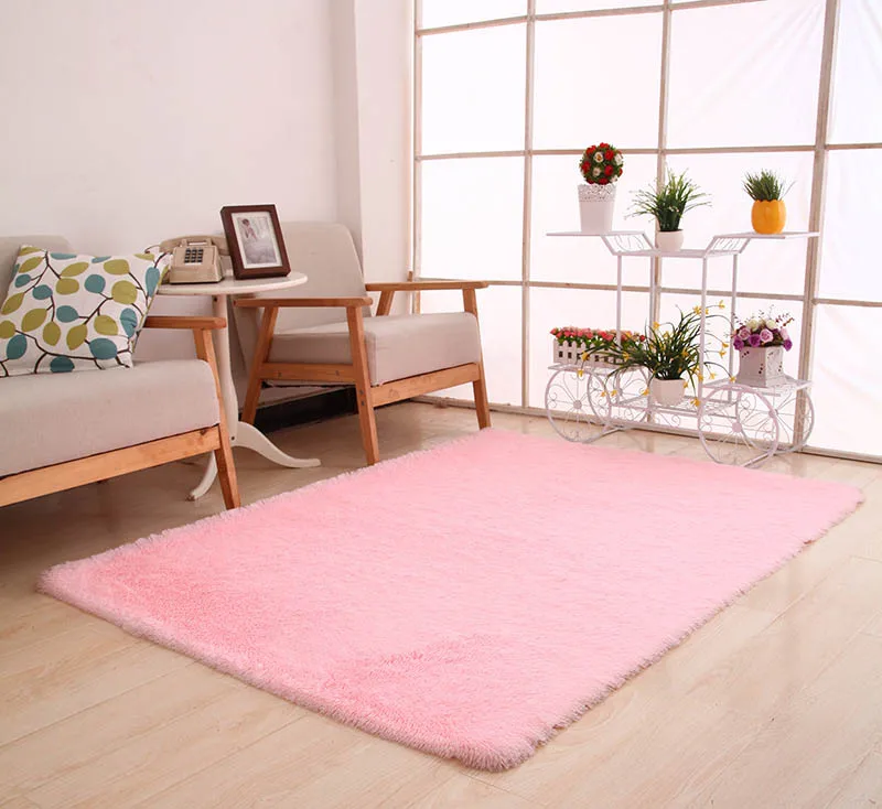 160x200 см Ковер большого размера мягкие ковры для гостиной Противоскользящие коврики для спальни впитывающий влагу коврик tapetes para Каса - Цвет: Pink Carpet
