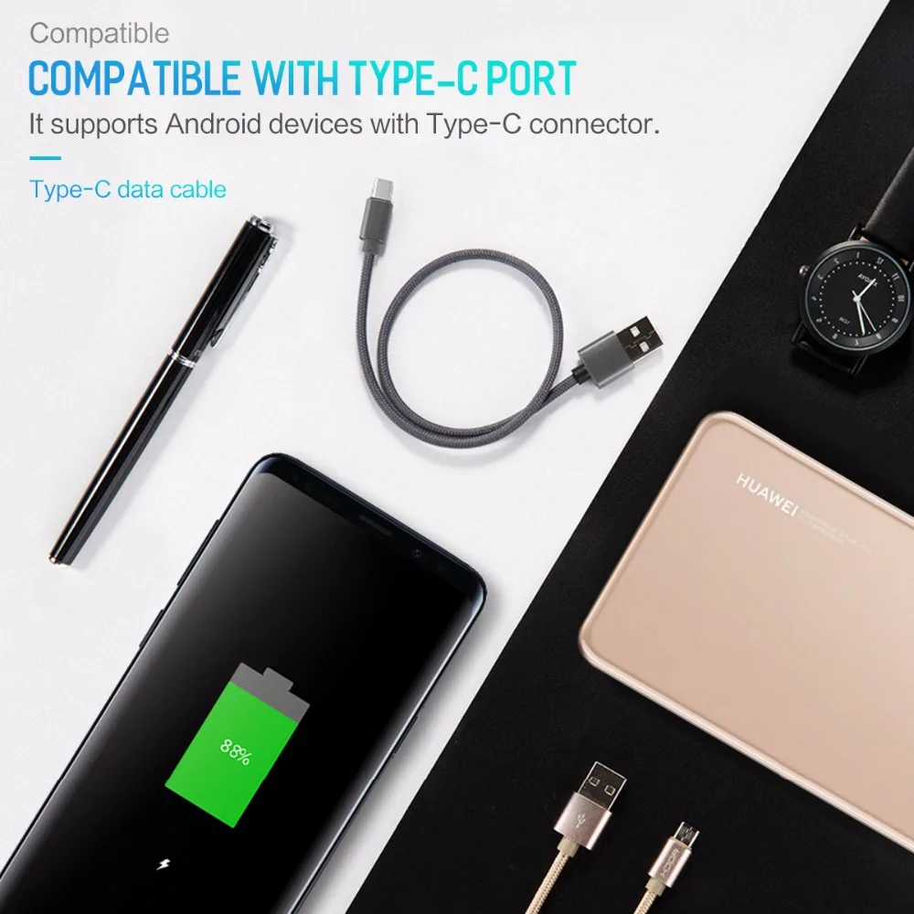 Rockspace 100 سنتيمتر مايكرو USB شحن سريع كابل الروبوت سلك Microusb شاحن كابل لسامسونج Xiaomi اللوحي الهاتف المحمول الكابلات Rockspace 100 سنتيمتر مايكرو USB شحن سريع كابل الروبوت سلك Microusb شاحن كابل لسامسونج Xiaomi اللوحي الهاتف المحمول الكابلات
