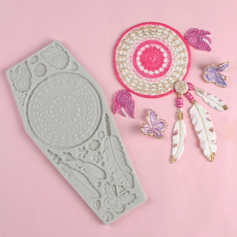 

Feather Butterfly Totem Mould Silicone Mold Fondant Cake Decorating Tool Gumpaste Sugarcraft Chocolate Forms Bakeware