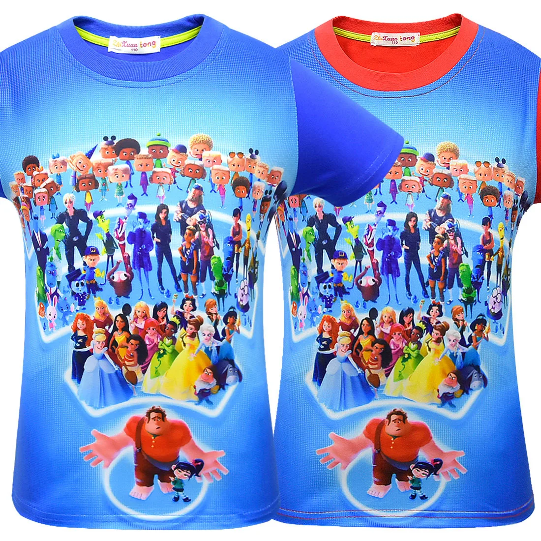 

2019 Ralph Breaks the Internet Wreck-It Ralph 2 boys T-shirt in short sleeves for children Carnival cosplay costume present