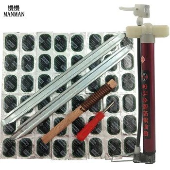 

Bicycle Motorcycle Tire Repair Tools Set Bike Tyre Repair Accessories Kit Cycling Rubber Puncture Patches Kit Tire pry plate