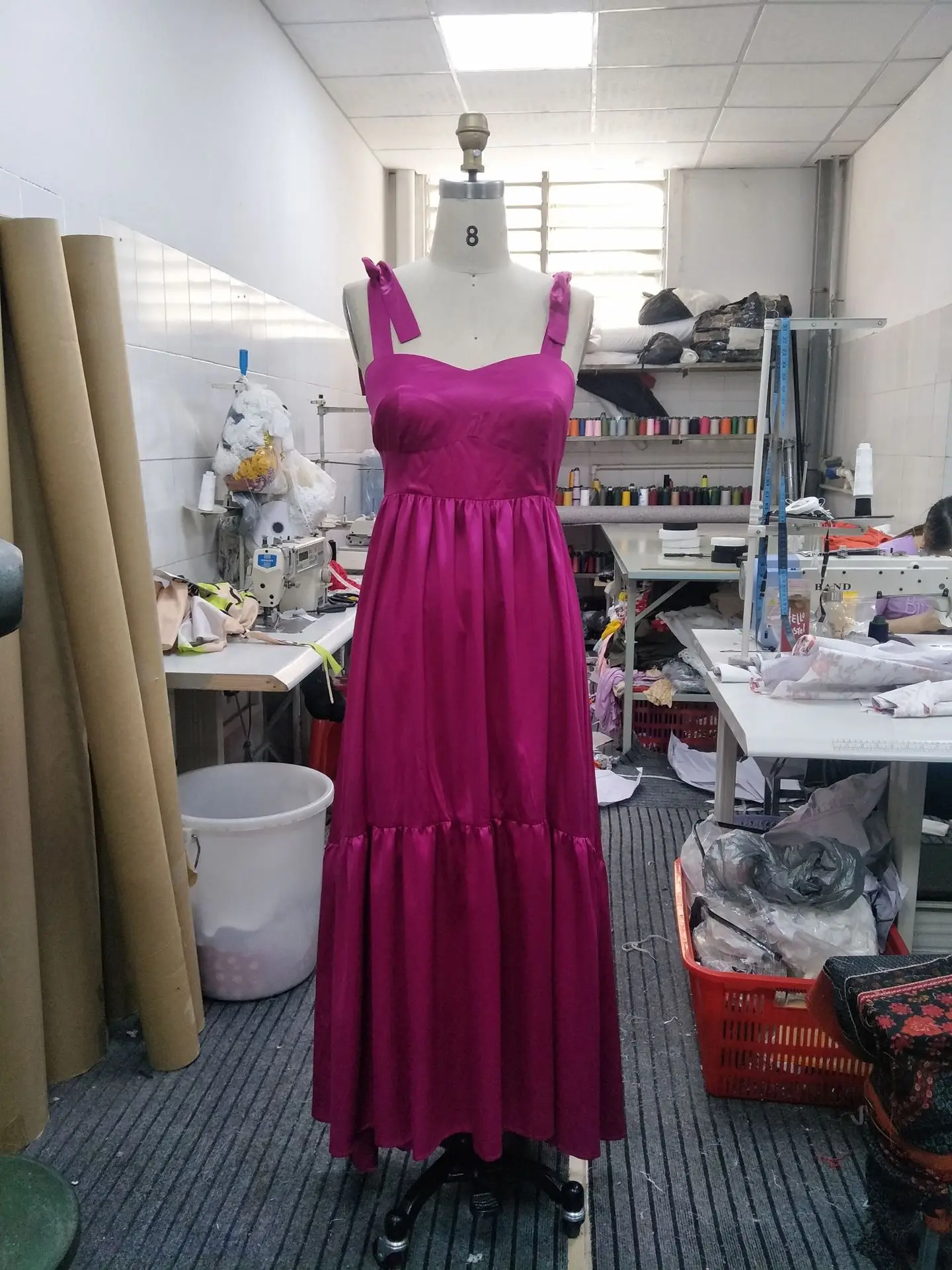 Летнее богемное пляжное платье размера плюс на бретельках, сексуальное однотонное Бандажное Макси-Платье, элегантные вечерние платья фиолетового цвета