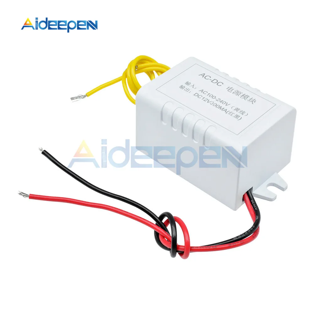 AC 110 V-220 V в DC 12V адаптер преобразователя 12V 1A модуль питания DC 300 mA для термостата