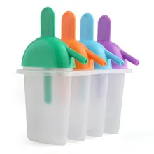 PHFU Набор Замороженные 4 мороженое-эскимо леденец плесень кухонная форма для самостоятельной готовки