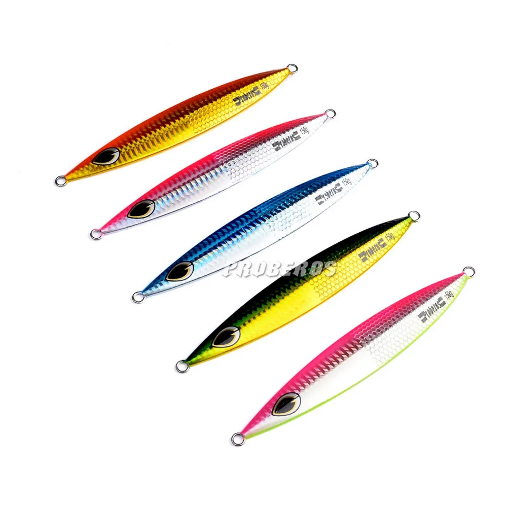 Peças de Pesca Oceano Profundo Barco Rock Praia Metal Lento Jig Jigbait Colher Isca Iscas 150g – 15cm 5