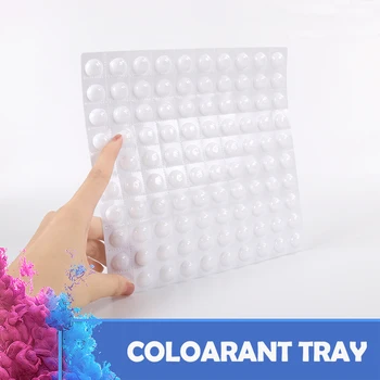 

1000pcs Tattoo Pigment Cup Disposable Perforated Plastic Eyelash Extension Glue Holder Wells Adhesive Tray Eyelashes