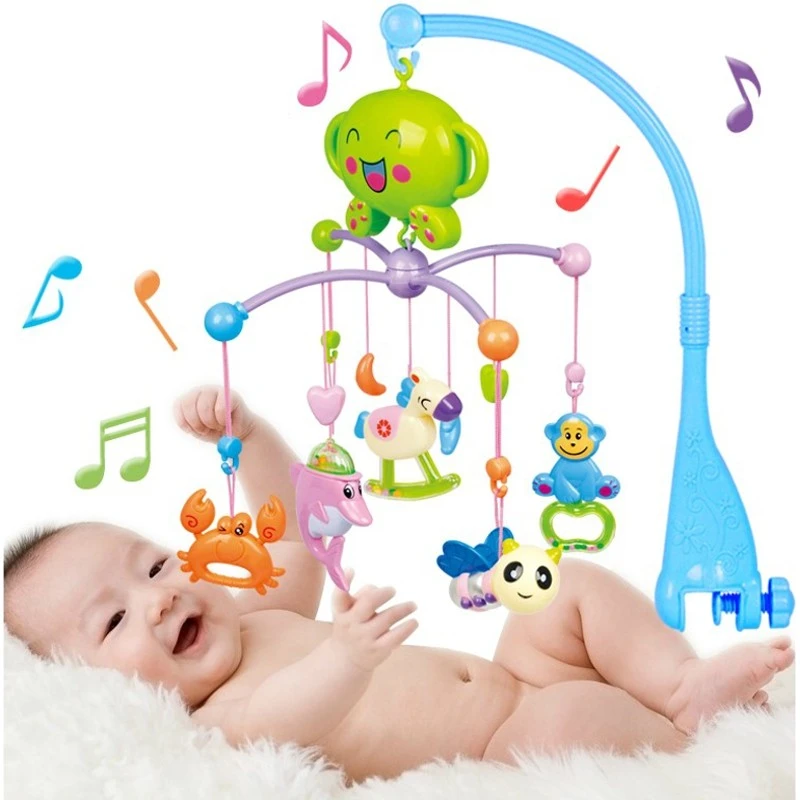 Mobile Hochet Sommeil Infantile Lit Lit Cloche Toys Bebe Projection Musical Box Chansons Electronique Heureux Famille Enfants Infantile Toys Aliexpress