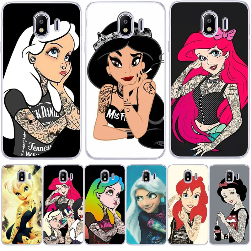

Luxury For Samsung Galaxy J3 J4 J5 J6 J7 J8 Plus 2016 2017 2018 J2 Prime Elf mermaid Aisha princess Cover Case Silicone Coque