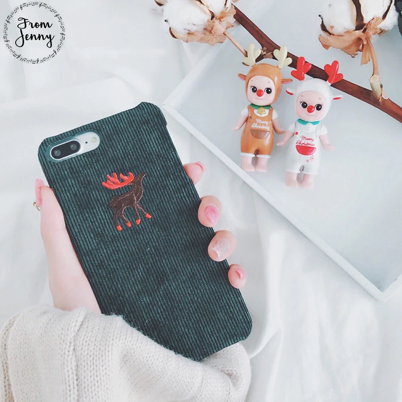 

From Jenny Xmas Hard Case For iphone6 6s/6plus 6splus 7 7Plus 8 8plus back cover For iPhone X Happy New Year Gifts