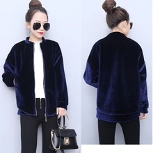 4xl plus big size coats women spring autumn winter 2017 feminina fashion thin new suede long-sleeved jacket female Y0239