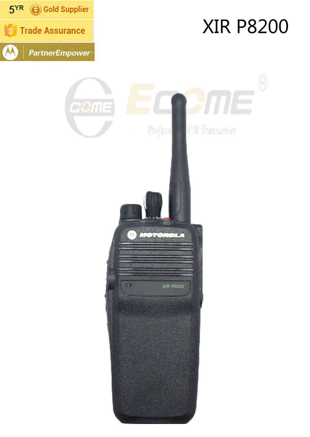 

Motorola Walkie Talkie XIR P8200 Handheld Dual Band Two Way Radio