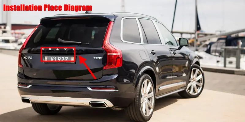 Liislee камера заднего вида/парковочная камера для Volvo XC90~ /лампа номерного знака/HD CCD ночное видение