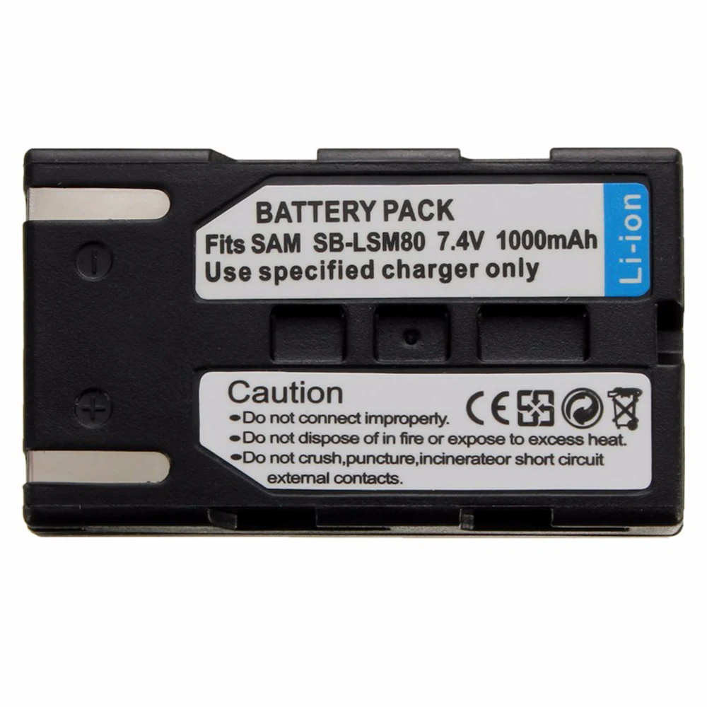 1000mAh LSM-80 SB-LSM80 LSM80 Camera Battery Rechageable battery For ...
