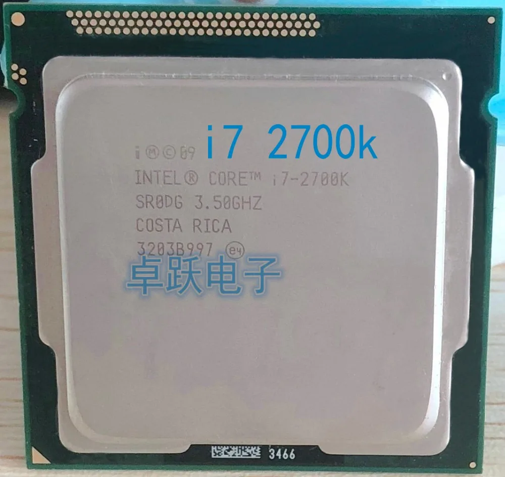 Procesador original Intel Core i7 2700K 3,5 GHz Quad Core LGA 1155 